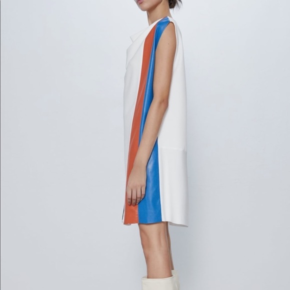 ZARA BNWT Colorblock Dress - Picture 6 of 8